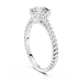 Gold Ring LR-0011, White Gold, view 1