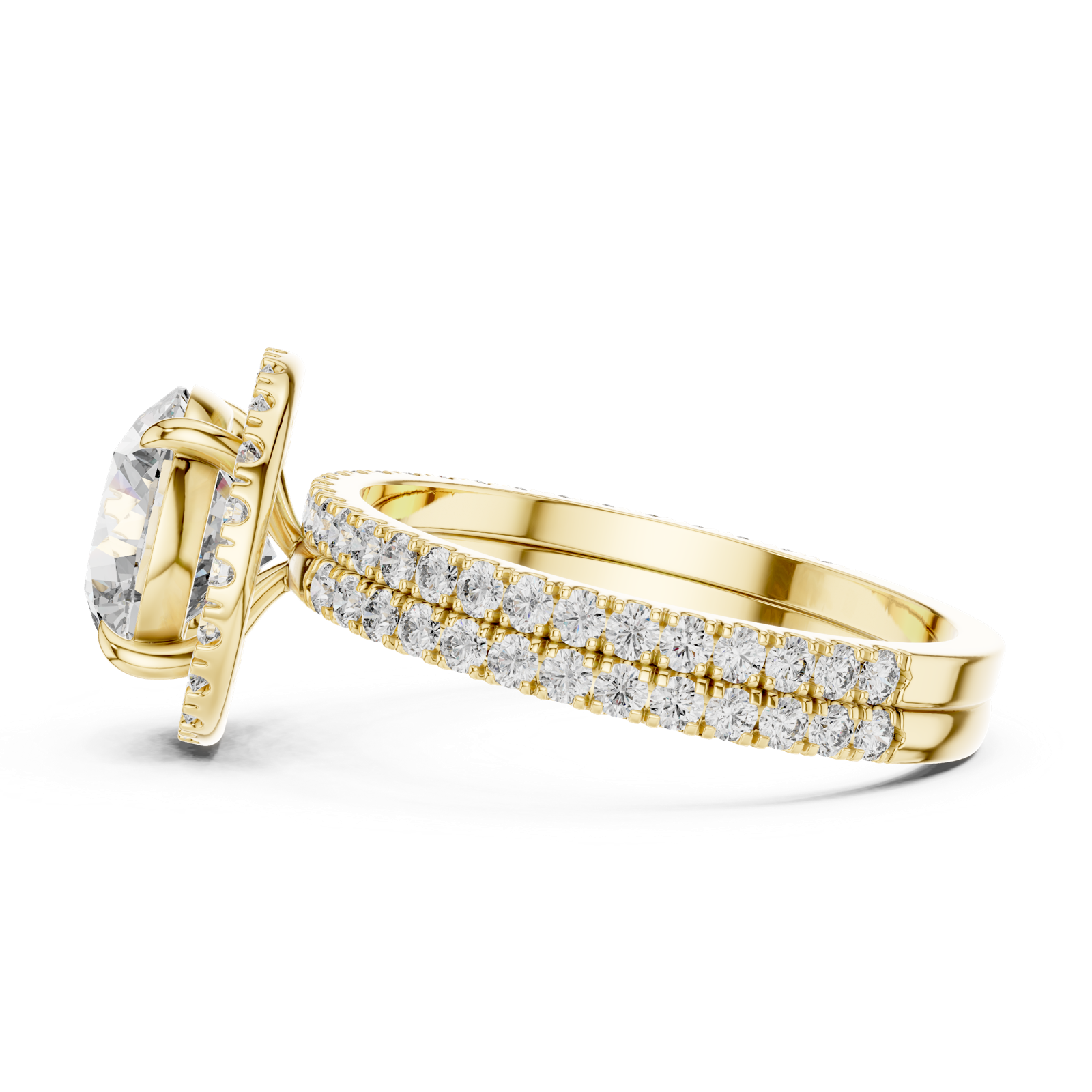 Gold Ring DDLR-006, Yellow Gold, view 3