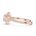 Gold Ring DDLR-677, Rose Gold, view 3