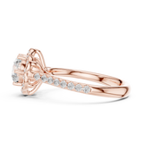 Gold Ring DDLR-677, Rose Gold, view 3
