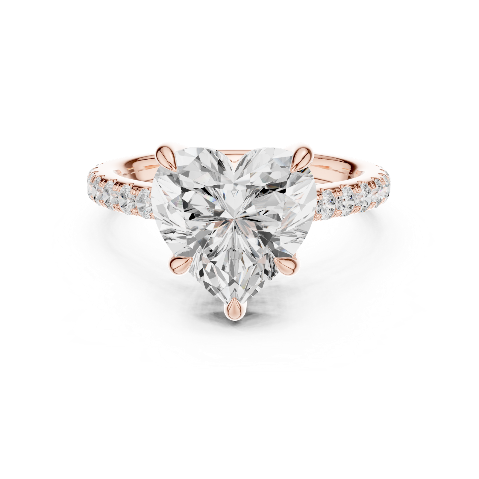 Gold Ring DDLR-1025, Rose Gold, view 4