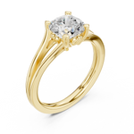 Gold Ring DDLR-574, Yellow Gold, view 2