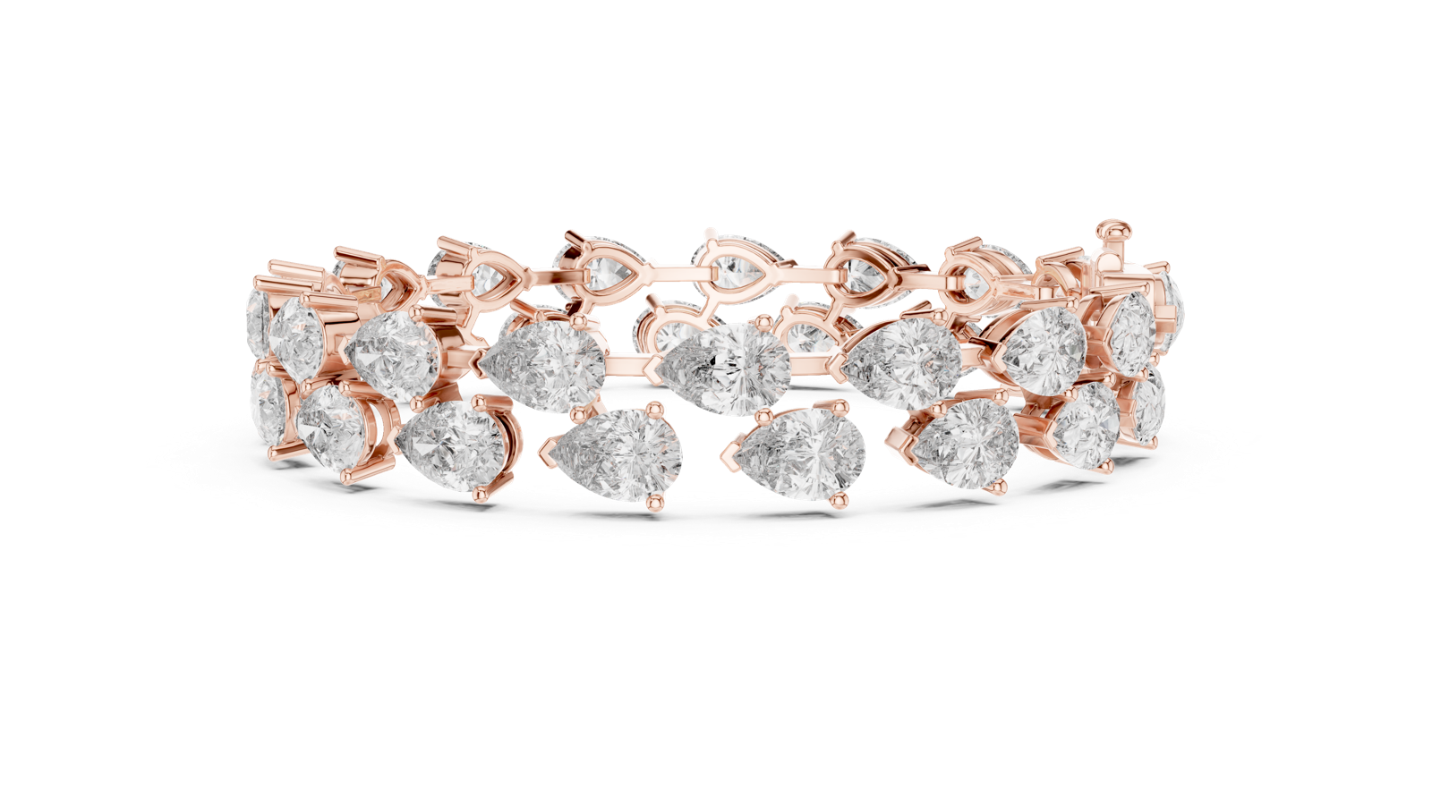 Gold Bracelet 25-CAD, Rose Gold, view 3