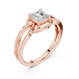Gold Ring DDLR-499, Rose Gold, view 2
