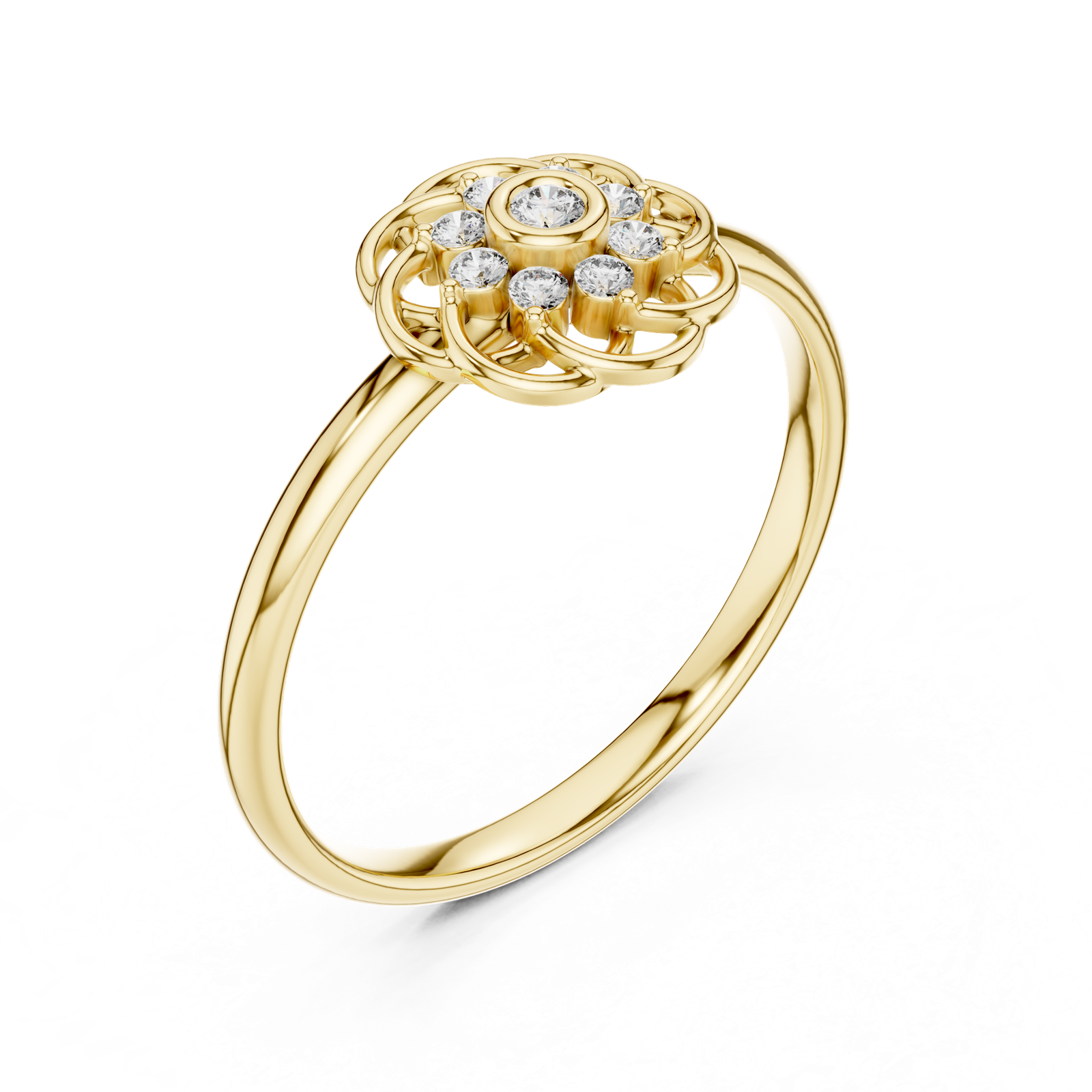 Gold Ring 1 (420), Yellow Gold, view 2