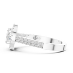Gold Ring DDLR-322, White Gold, view 3