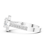 Gold Ring DDLR-322, White Gold, view 3