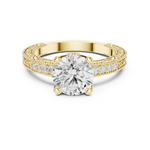 Gold Ring DDLR-982, Yellow Gold, view 4