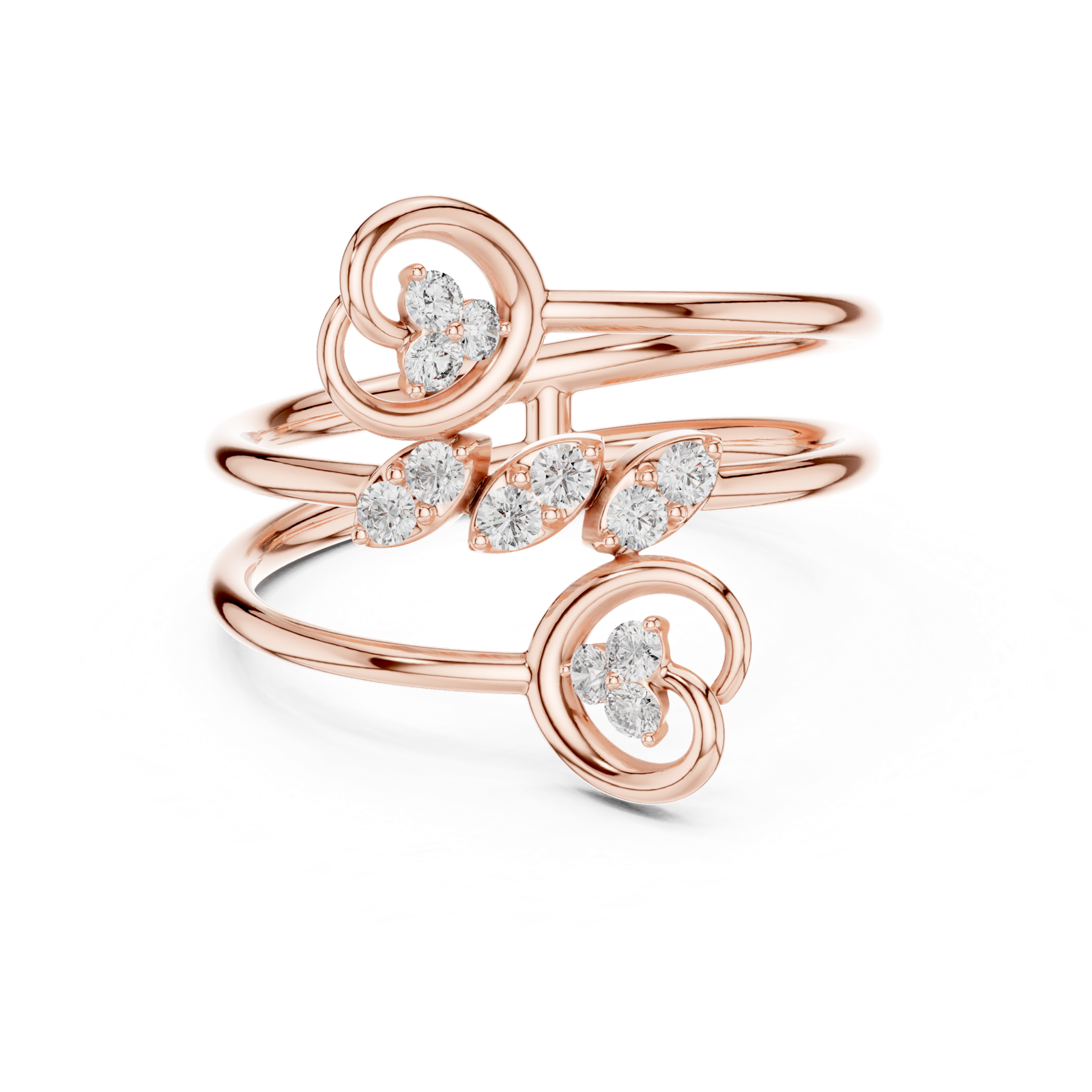 Gold Ring 1 (233), Rose Gold, view 4