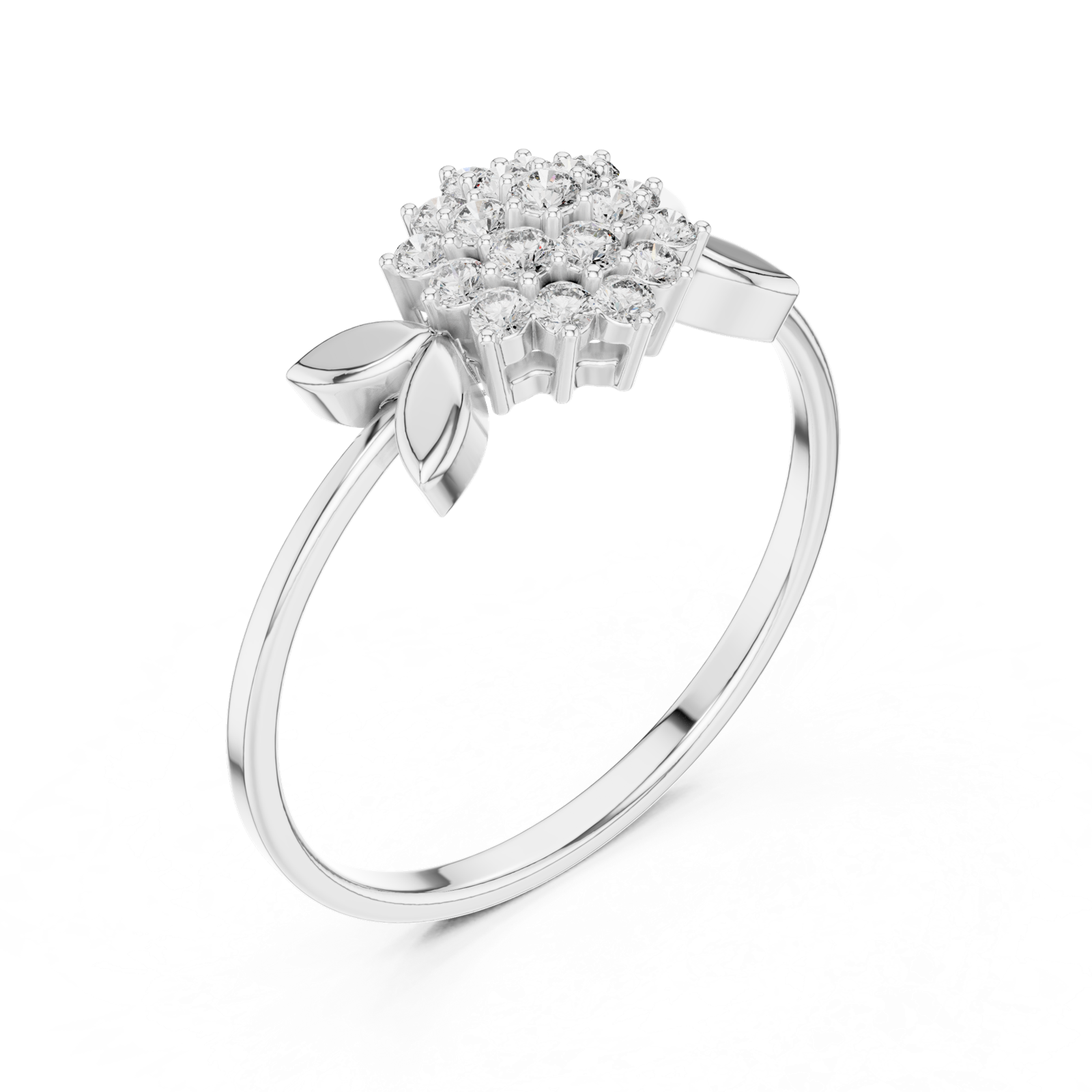 Gold Ring 1 (163), White Gold, view 2