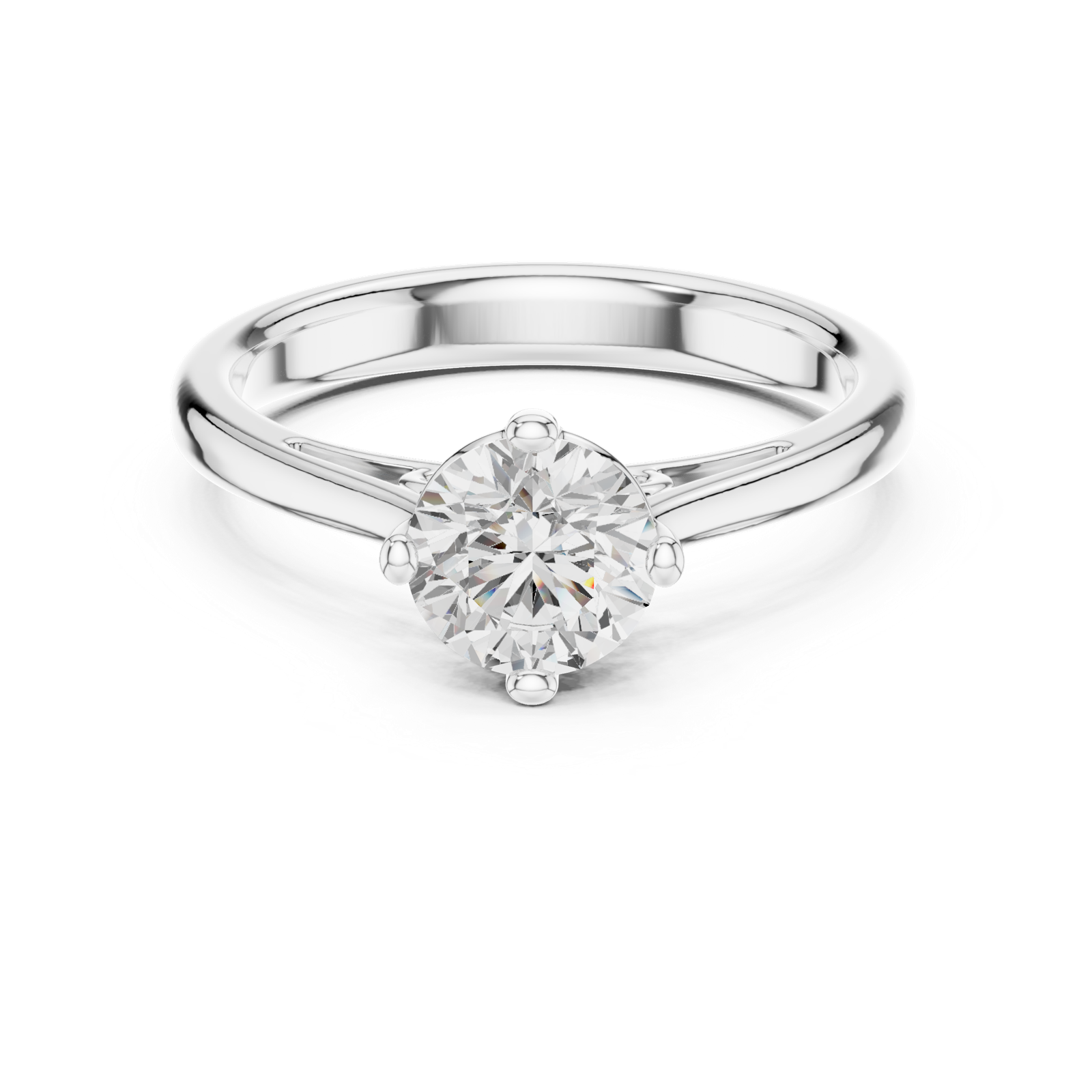 Gold Ring DDLR-556, White Gold, view 4