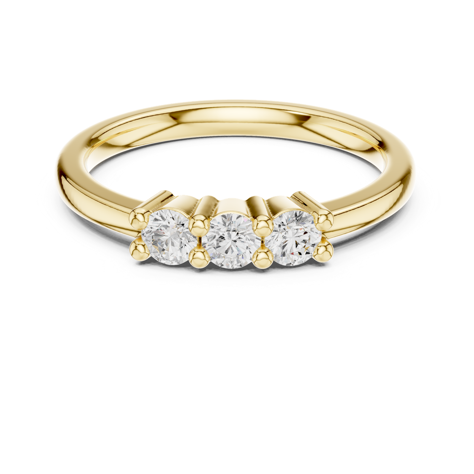 Gold Ring DDLR-609, Yellow Gold, view 4