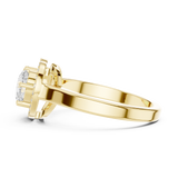 Gold Ring DDLR-533, Yellow Gold, view 3