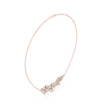 Gold Necklace ALJPD-500, Rose Gold, view 1