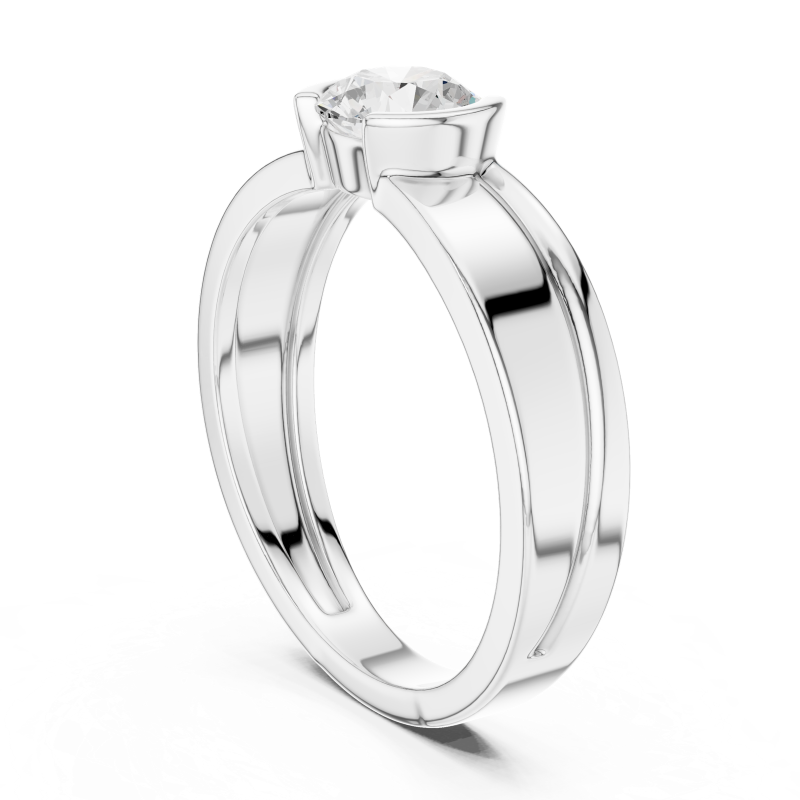 Gold Ring SBMR(44), White Gold