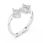 Gold Ring DDLR-489, White Gold, view 2