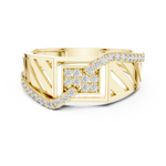 Gold Ring LR-01 (25), Yellow Gold, view 4
