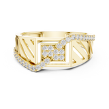 Gold Ring LR-01 (25), Yellow Gold, view 4