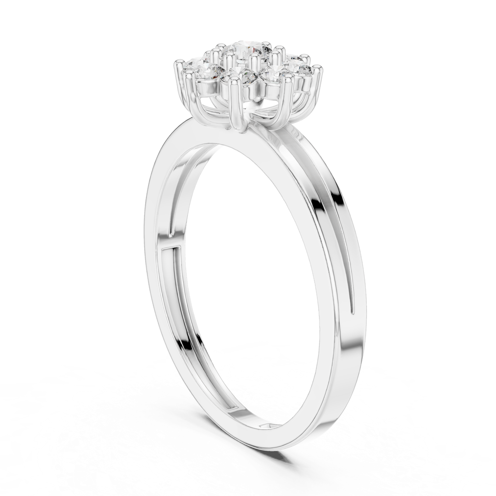 Gold Ring ALR-141, White Gold