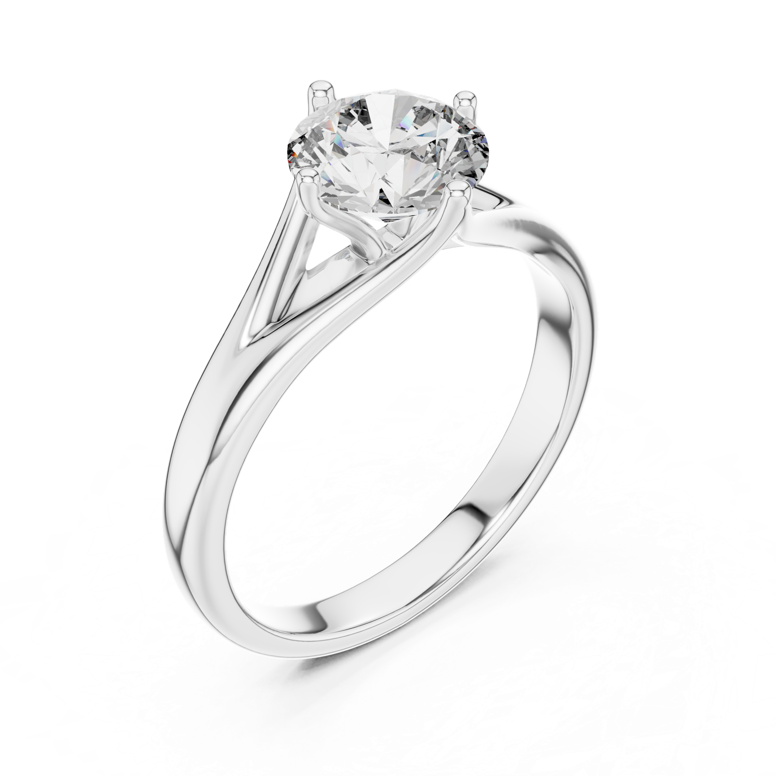 Gold Ring LR-0012, White Gold, view 2