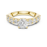 Gold Ring DDLR-655, Yellow Gold, view 4