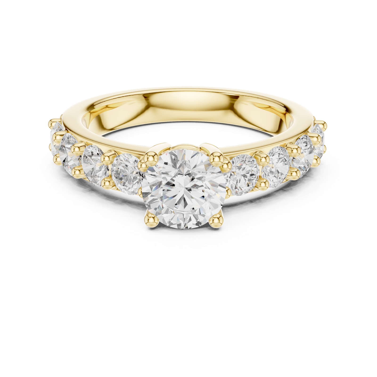 Gold Ring DDLR-655, Yellow Gold, view 4