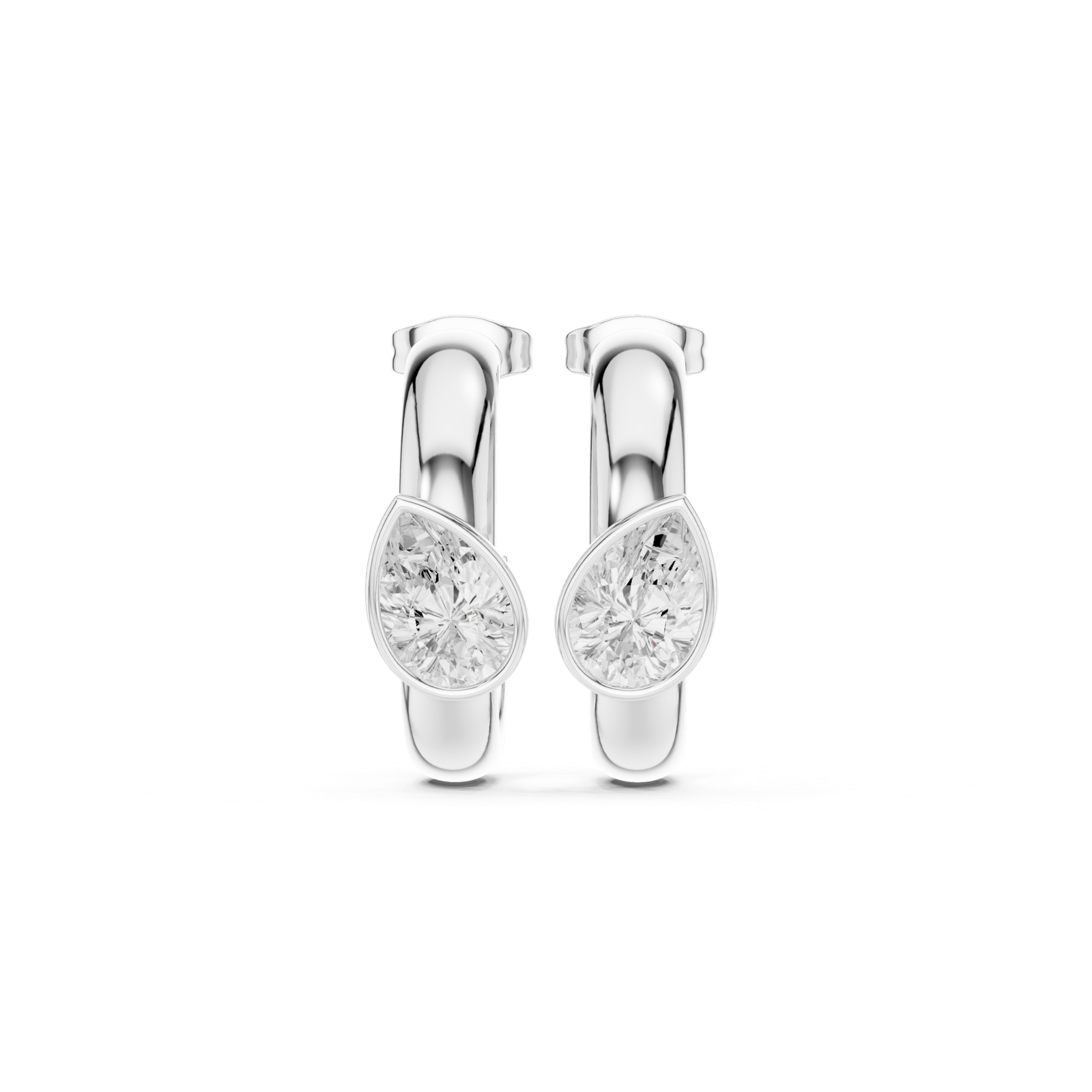Gold Earrings SBER(34), White Gold