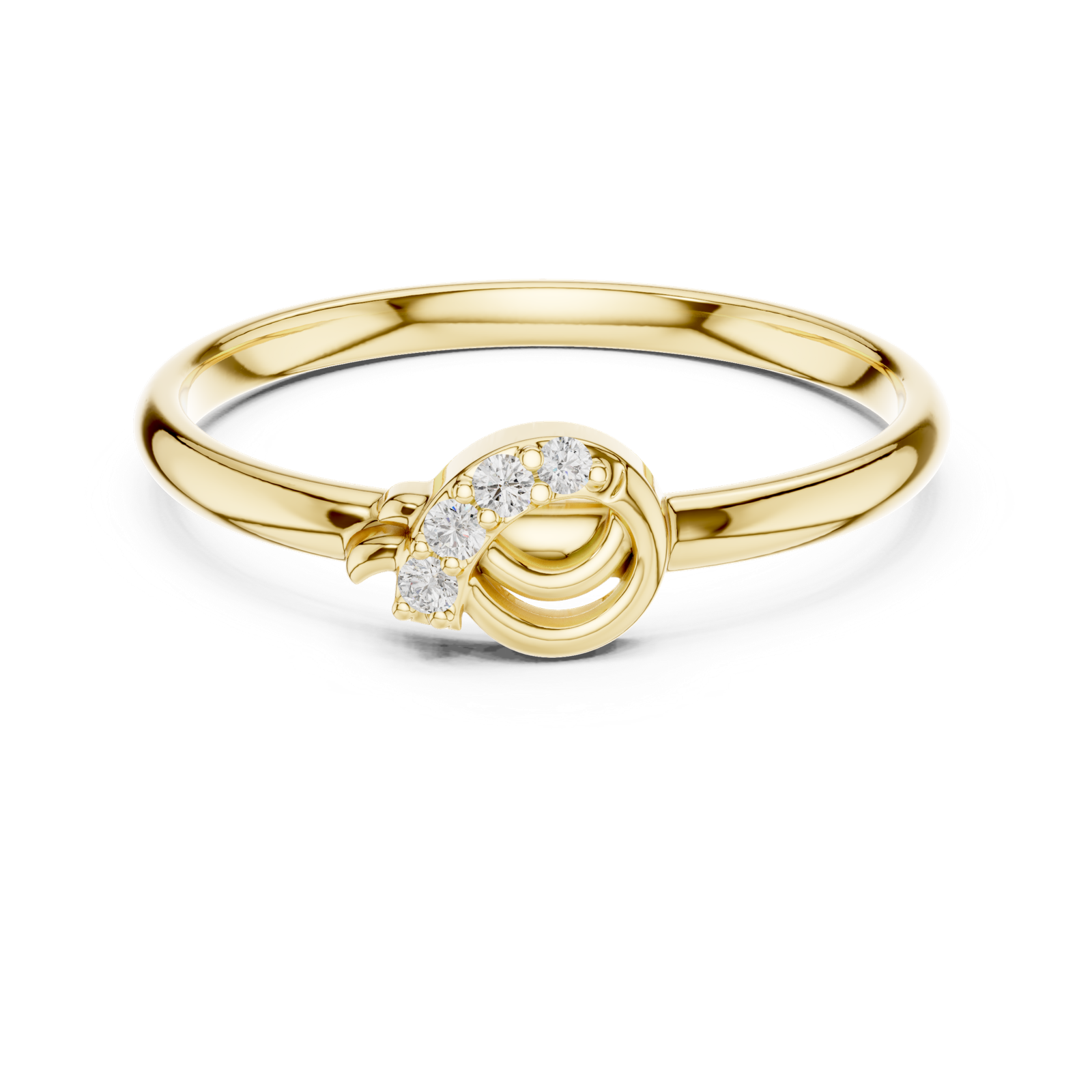 Gold Ring 1 (385), Yellow Gold, view 4