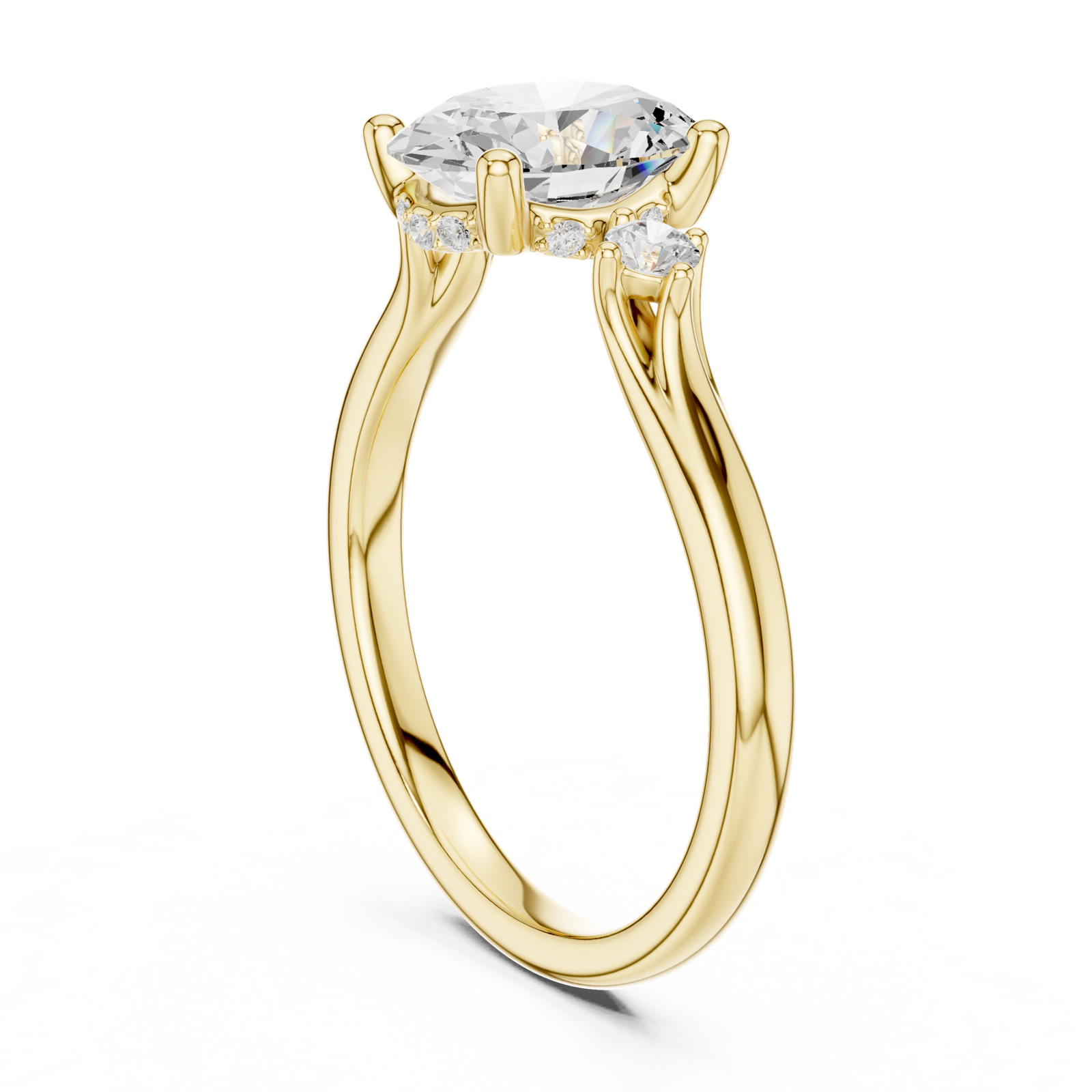 Gold Ring DDLR-865, Yellow Gold, view 1