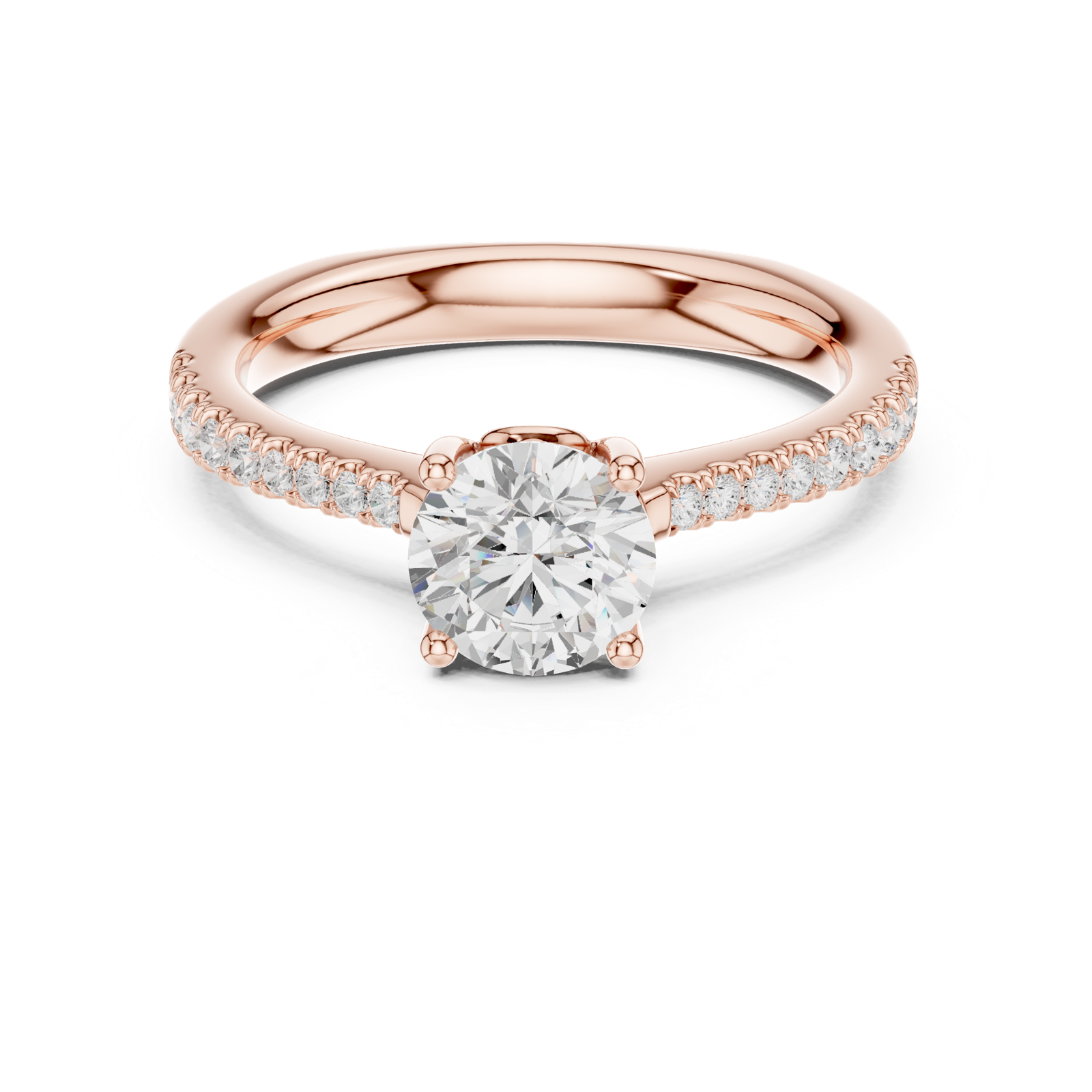 Gold Ring DDLR-651, Rose Gold
