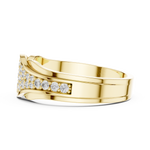 Gold Ring DDLR-456, Yellow Gold, view 3