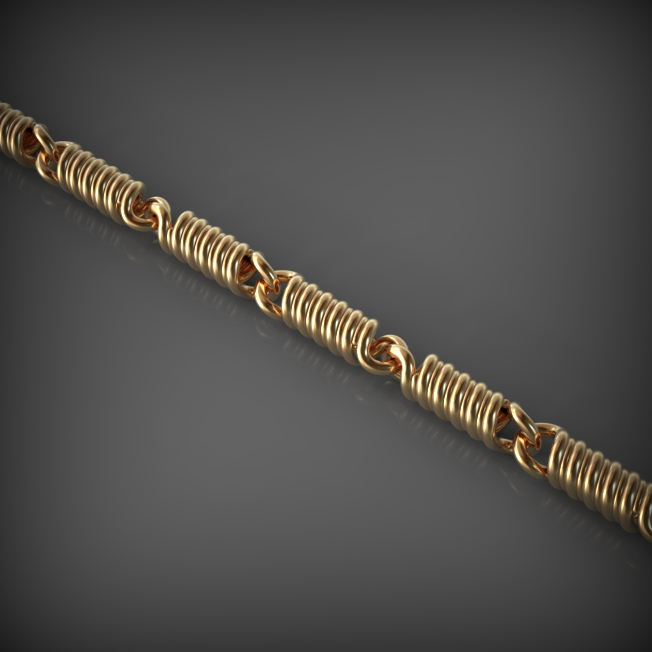 14K Solid Gold Men's Chain Necklace, Yellow Gold
