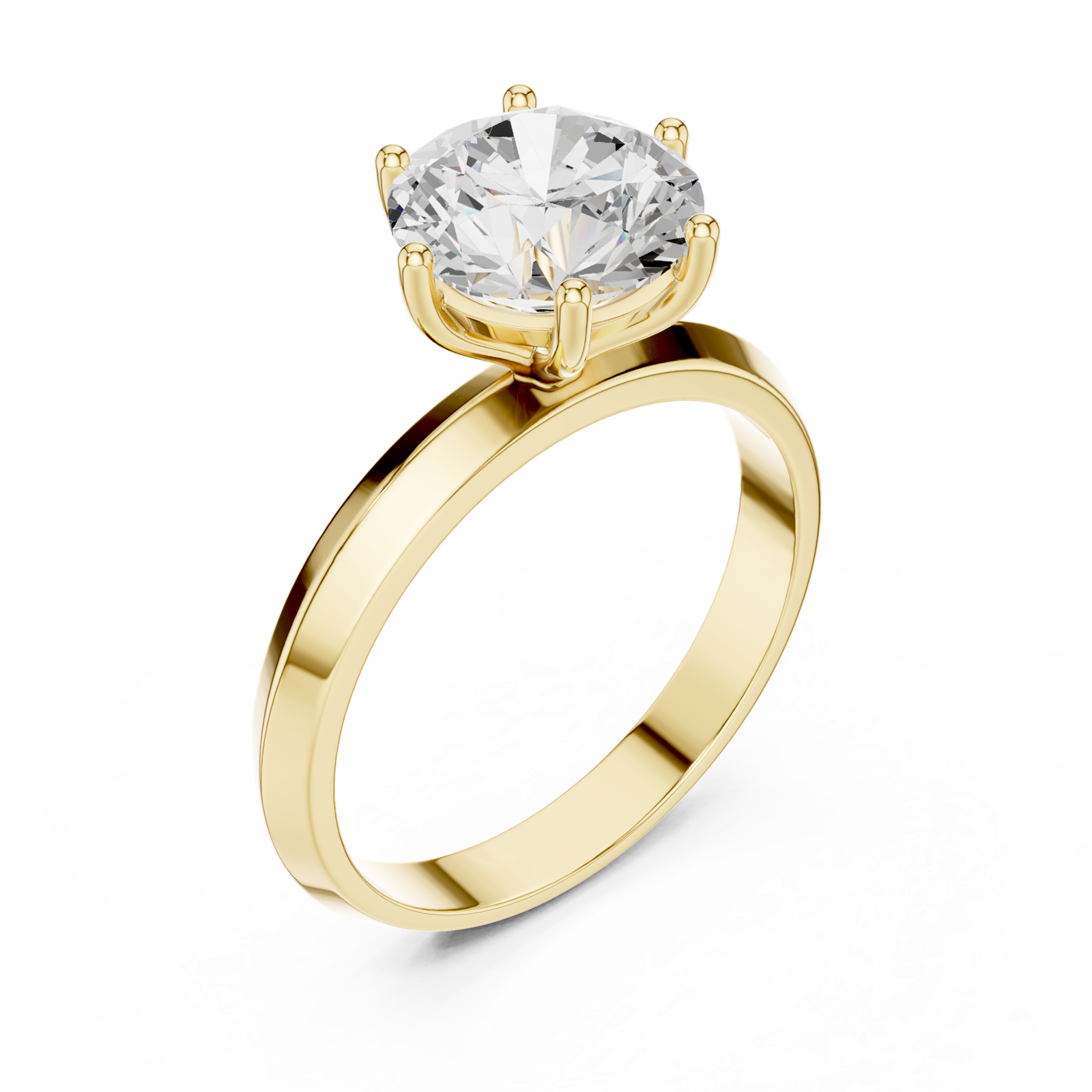 Gold Ring DDLR-694, Yellow Gold, view 2