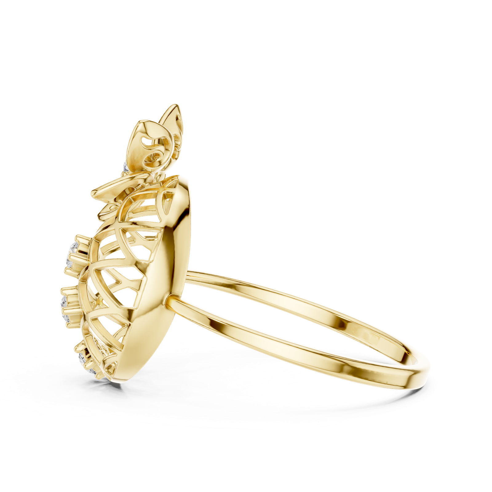 Gold Ring 1 (222), Yellow Gold, view 3