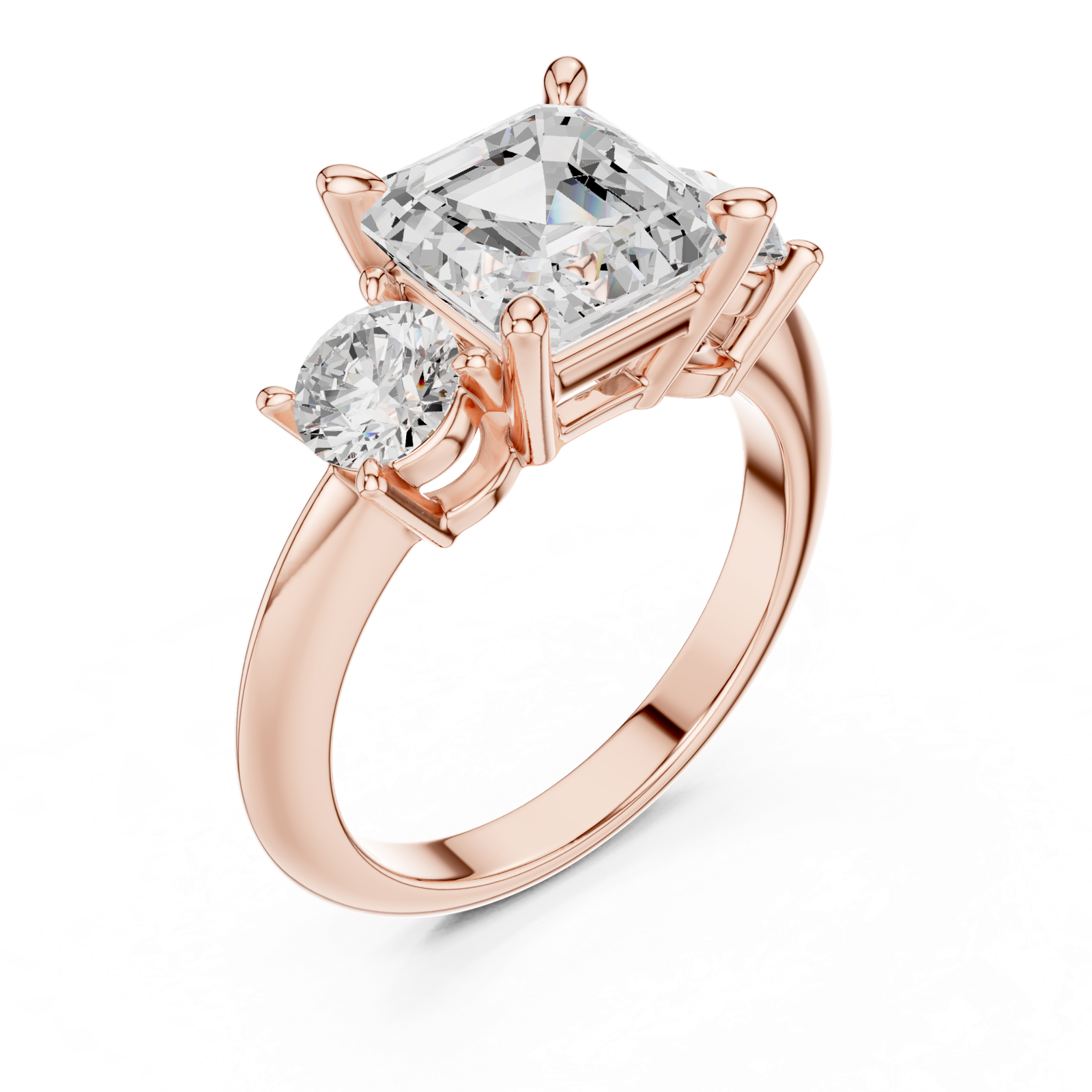 Gold Ring DDLR-899, Rose Gold, view 2