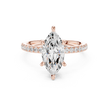 Gold Ring DDLR-1012, Rose Gold, view 4