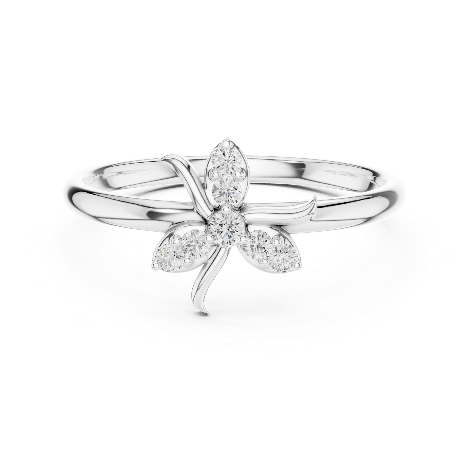 Gold Ring 1 (342), White Gold, view 4