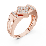 Gold Ring LR-01 (44), Rose Gold, view 2
