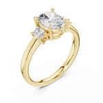 Gold Ring DDLR-869, Yellow Gold, view 2
