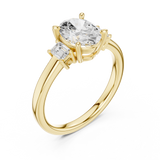 Gold Ring DDLR-869, Yellow Gold, view 2