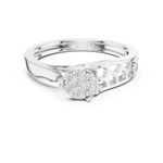 Gold Ring DDLR-824, White Gold, view 4