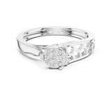 Gold Ring DDLR-824, White Gold, view 4