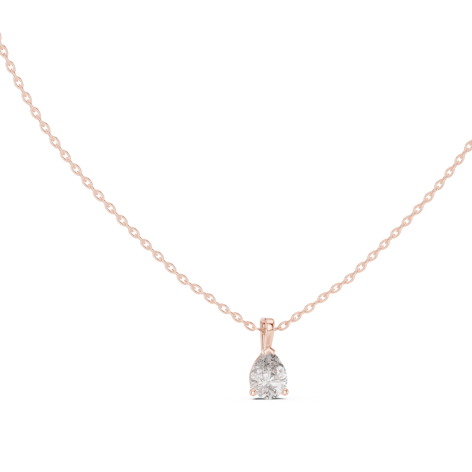 Gold Pendant GPD-0062, Rose Gold, view 1