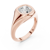 Gold Jewelry L36-4, Cushion center stone, Rose Gold, view 2