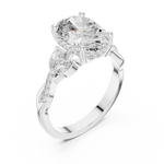 Gold Pendant 9-10017L_22, White Gold, view 2