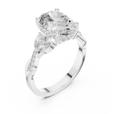 Gold Pendant 9-10017L_22, White Gold, view 2