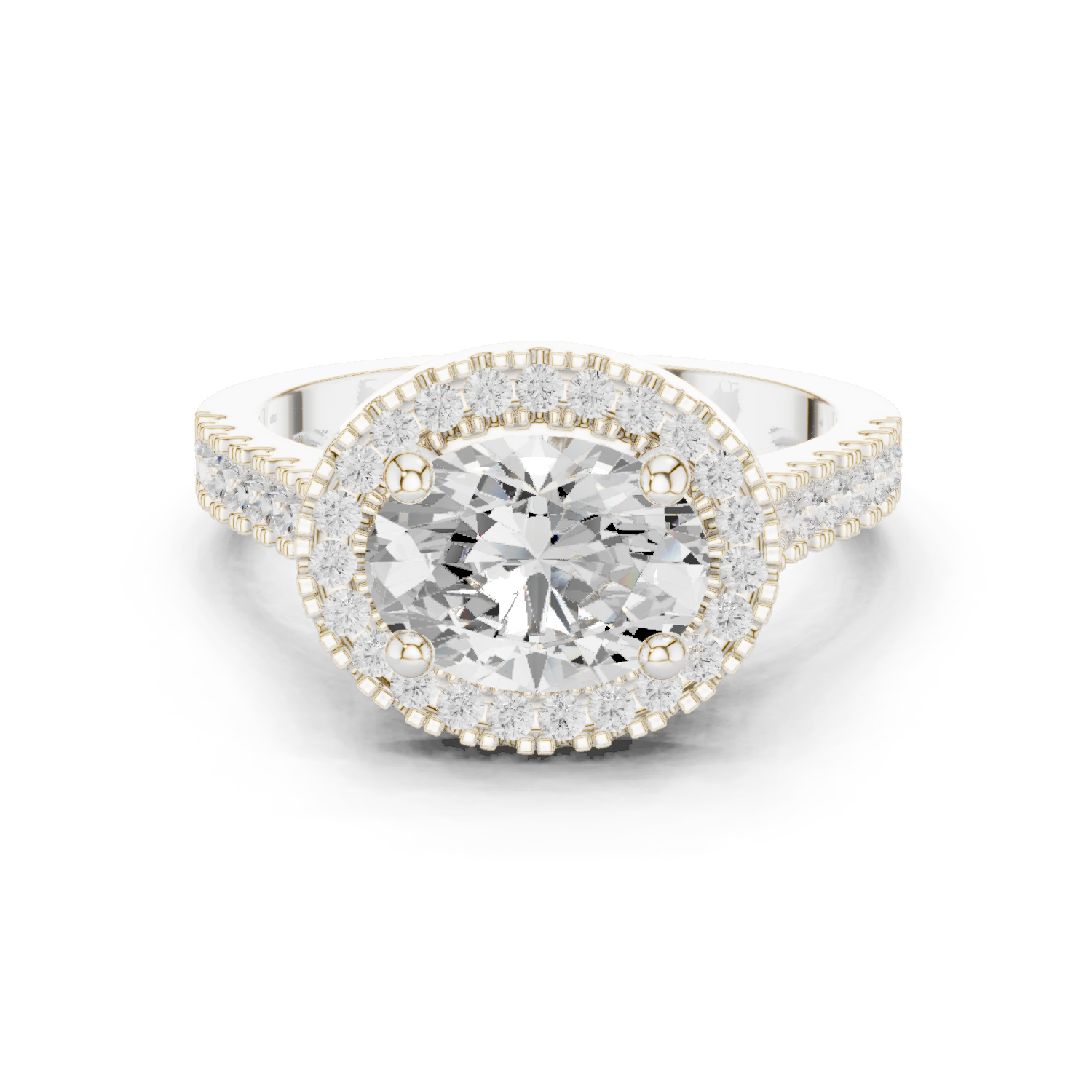 Gold Ring DDLR-322, White Gold