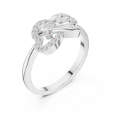 Gold Ring LR-01 (65), White Gold, view 2
