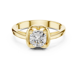 Gold Ring DDLR-503, Yellow Gold, view 4