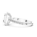 Gold Ring LR-0058, White Gold, view 3